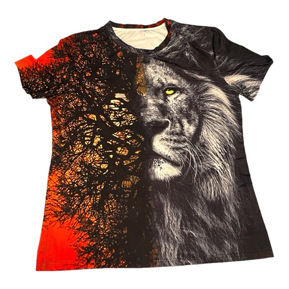 Mens Lion Tshirt - Picture 1 of 2